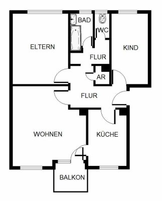 Wunderschöne 3-Zimmer-Wohnung!