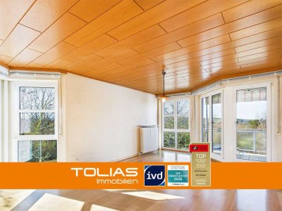 Stadtflair trifft Natur: Helle Wohnung mit idyllischem Ausblick und städtischer Anbindung