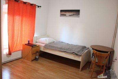 1 Zimmer Mietwohnungen mit 1 Bett in Fischamend 280,-- Euro monatliche Pauschale (WC und Dusche am Gang) ab Jänner / Februar 2026 verfügbar