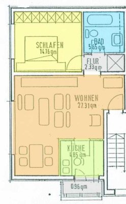 2,5-Zimmer-Wohnung mit großem Wohnraum in Essen-Frintrop, 1. OG