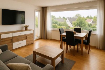 Helle 4-Zimmer-Wohnung mit Balkon & Garage – ideal für Paare + Homeoffice
