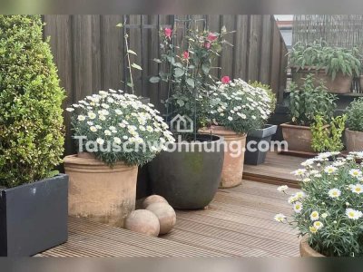 Tauschwohnung: Wohnung mit Dachterrasse im Herzen von Eppendorf