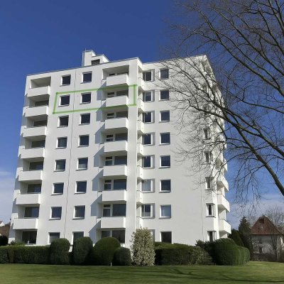 Hochwertig sanierte 2-Zimmer-Wohnung mit sonniger Loggia und Weitblick über Bad Salzuflen