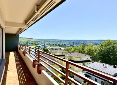 116 m² · Panoramablick · 4 Zimmer · 24 m² Balkon · HN-Sachsenäcker