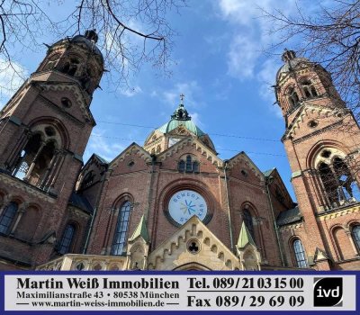 Sonnige 1-Zimmer-Wohnung mit Süd/Ost-Balkon im Lehel Nähe Isartor und St.-Lukas Kirche