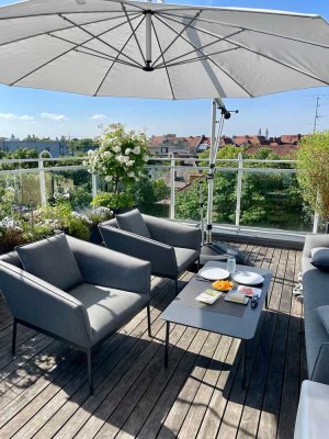 Vorankündigung - Wunderschöne Dachterrassenwohnung im Maisonette-Stil/Schwabing-West
