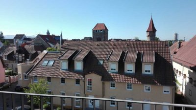 3-Zimmer-Wohnung mit Balkon und Blick über die Dächer von Ladenburg