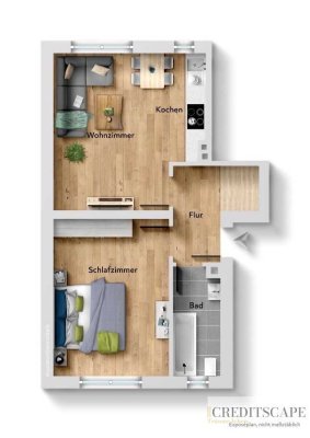 Moderne Eigentumswohnung in Dortmunds beliebter Nordstadt