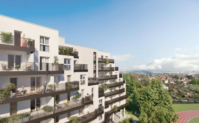 Erstbezug - Brauquartier - 47,94m² inkl. West Loggia - 2 Zimmer