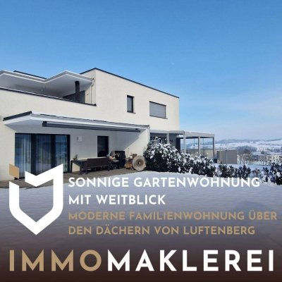 SONNIGE GARTENWOHNUNG MIT WEITBLICKMODERNE FAMILIENWOHNUNG ÜBER DEN DÄCHERN VON LUFTENBERG