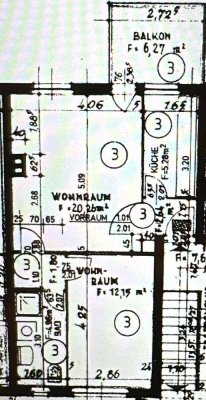 !!! Ruhig gelegene 2-Zimmer-Wohnung mit Balkon !!!
