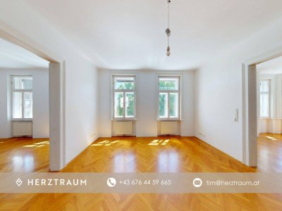 Wiener Altbaucharme mit Weitblick – Großzügige 124 m² Erkerwohnung im 19. Bezirk – PROVISIONSFREI