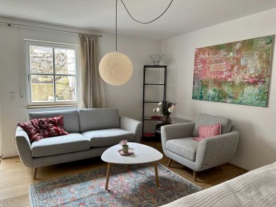 Neue 1-Zimmer Whg, Terrasse, Stellplatz, ruhig