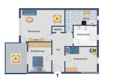 Helle 3 Zimmer Wohnung sucht Mieter!