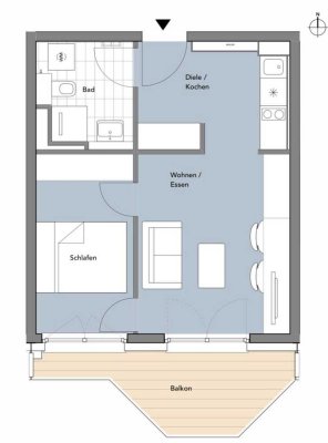 1.5-Zimmer Wohnung München Nähe Olympiapark