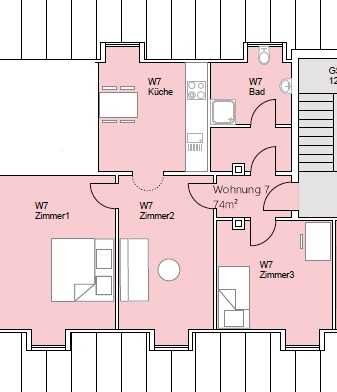 Stilvolle 3,5-Raum-DG-Wohnung in Friedrichshafen,  Alpenblick und Seenähe