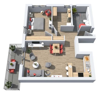 Cleveres Apartment mit Aufzug