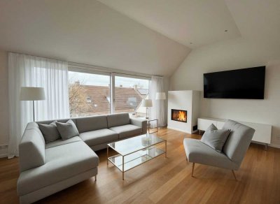 Neubau-Penthouse auf Bestand – luxuriöses Wohnen mit Kamin & Solarpaket