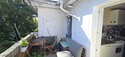 Frankfurt nur 3 Gehmin. zur Bergerstrasse: großzg. 1  Zi App., Balkon, TGL Wa Du Bad.