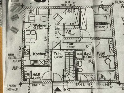 Schöne helle Single Wohnung mit EBK: 
3- Zimmer,Küche Bad  Wohnung im EG in Alsheim