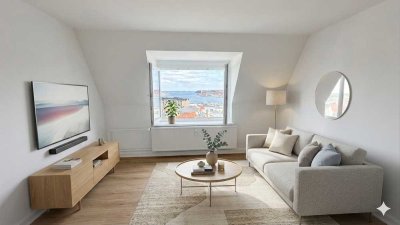 Erstbezug Kernsanierte Dachgeschosswohnung mit Fördeblick