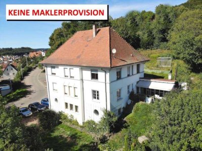 Stilvolle Villa in Top-Lage in Albstadt-Tailfingen mit zwei 145 m² großen Wohnungen + 1.531 m² Grund