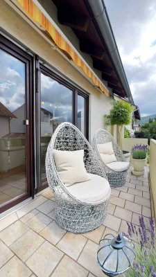 Hirschberg-Leutershausen: 4-Zimmer-Wohnung mit 2 Balkonen & 2 Garagenstellplätzen