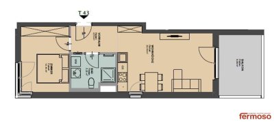 Neuwertige 2-Zimmer-Wohnung mit Balkon, Fußbodenheizung &amp; Einbauküche in 1200 Wien!