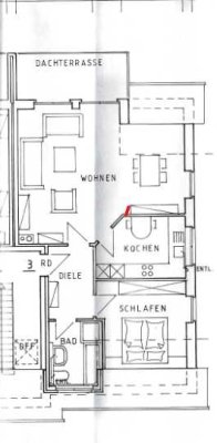 Schöne 2,5-Zimmer-Wohnung mit Balkon in zentraler, ruhiger Lage in Rietberg