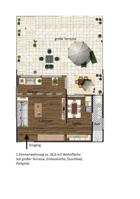 Klein, aber fein!!! 1 Zimmerwohnung sucht Nachmieter