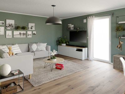 Familienleben auf einer Ebene im kommenden Baugeb. in Remlingen.