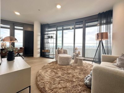 NEU! Möbliert - Doorman, Gym, Pool UND den schönsten Ausblick auf Stephansdom, Prater &amp; Neue Donau