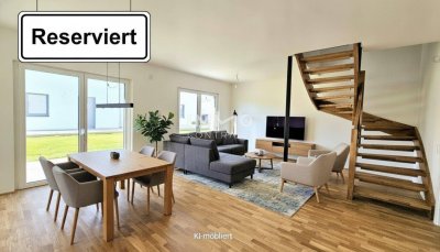 Modern, hell, exklusiv - Mietkauf Doppelhaushälfte in attraktiver Lage von Stoob