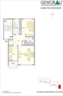 WIR MODERNISIEREN - Geräumige 3-Zimmer Wohnung in Überruhr