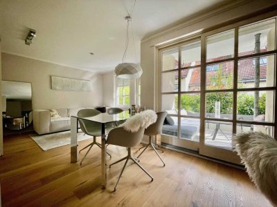 RESERVIERT - Möblierte, sanierte 1,5 Zimmer EG Wohnung mit gehobener Ausstattung inkl. TG-Stellplatz