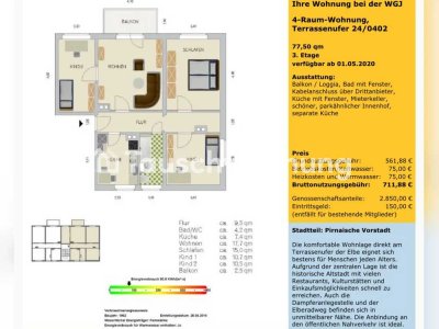 Tauschwohnung: 4-Zimmer-Wohnung in Dresdner Altstadt zum Tausch