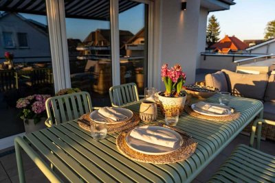 Modernes 4-ZKB Penthouse mit 37 m² Süd-Terrasse in Traum-Lage von Paderborn-Elsen - Provisionsfrei!