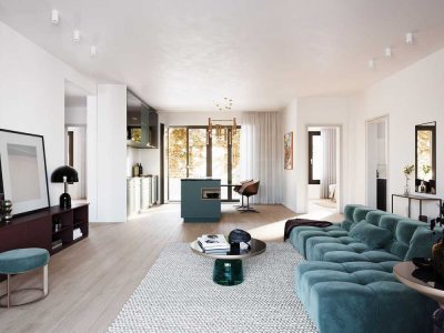 Mitten in Frankfurt und doch in grüner Oase: Hochwertig ausgestattete 5-Zimmer-Wohnung