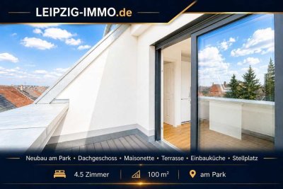 Dachgeschoss-Maisonette ** Neubau am Park ** Süd-Terrasse ** Einbauküche ** Lift