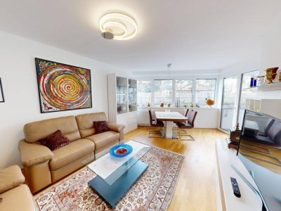 Neuwertige Mietwohnung mit Balkon, Tiefgarage und Ausblick