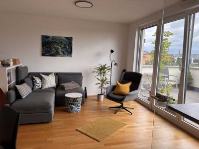 2-Zimmer Penthouse mit Blick über Mainz