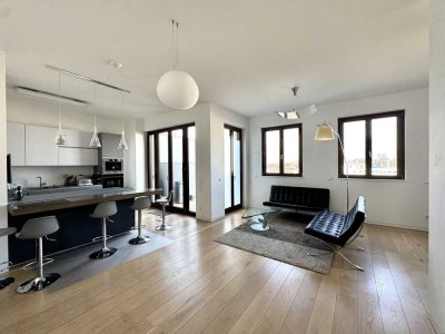 Luxus-Penthouse Ostend | 143 m², Skyline-Loggia, Kl. A, 750m EZB - provisionsfrei