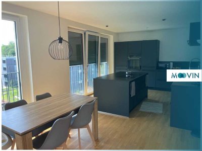 Helle 4-Zimmer-Penthousewohnung mit stilvoller Ausstattung: Tageslichtbad, bodentiefe Fenster & B...