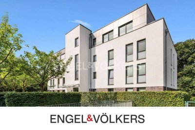 Stilvolles Penthouse mit großer Dachterrasse und Blick ins Grüne