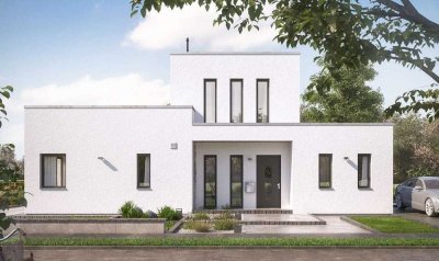 Moderne Flachdachimmobilie mit 50m² Dachterrasse auf 1448 m² Grundstück in Herdecke Ahlenberg