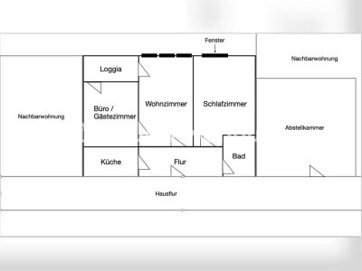Tauschwohnung: Blick auf die Kräne - 3 Zimmer Whg im Herzen Altona