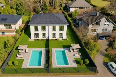 �Energieeffizienz 55, Eiche Parkett, Fußbodenheizung, kinderfreundliche Lage, Option auf Schwimmbad