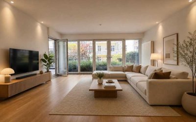 Ruhige 2-Zimmerwohnung mit großer Terrasse direkt an der Friedrichstraße