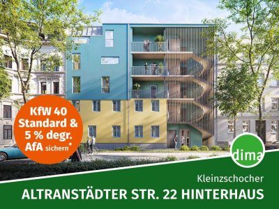 KfW-40-Neubau nähe Volkspark! Kompakte Whg. mit Süd-Balkon, Parkett, Kellerabteil, Aufzug u.v.m.