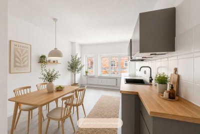 Frisch renovierte 2-Zimmer-Wohnung * WG-geeignet * neue Küche * Gemeinschaftsgarten * tolle Lage
